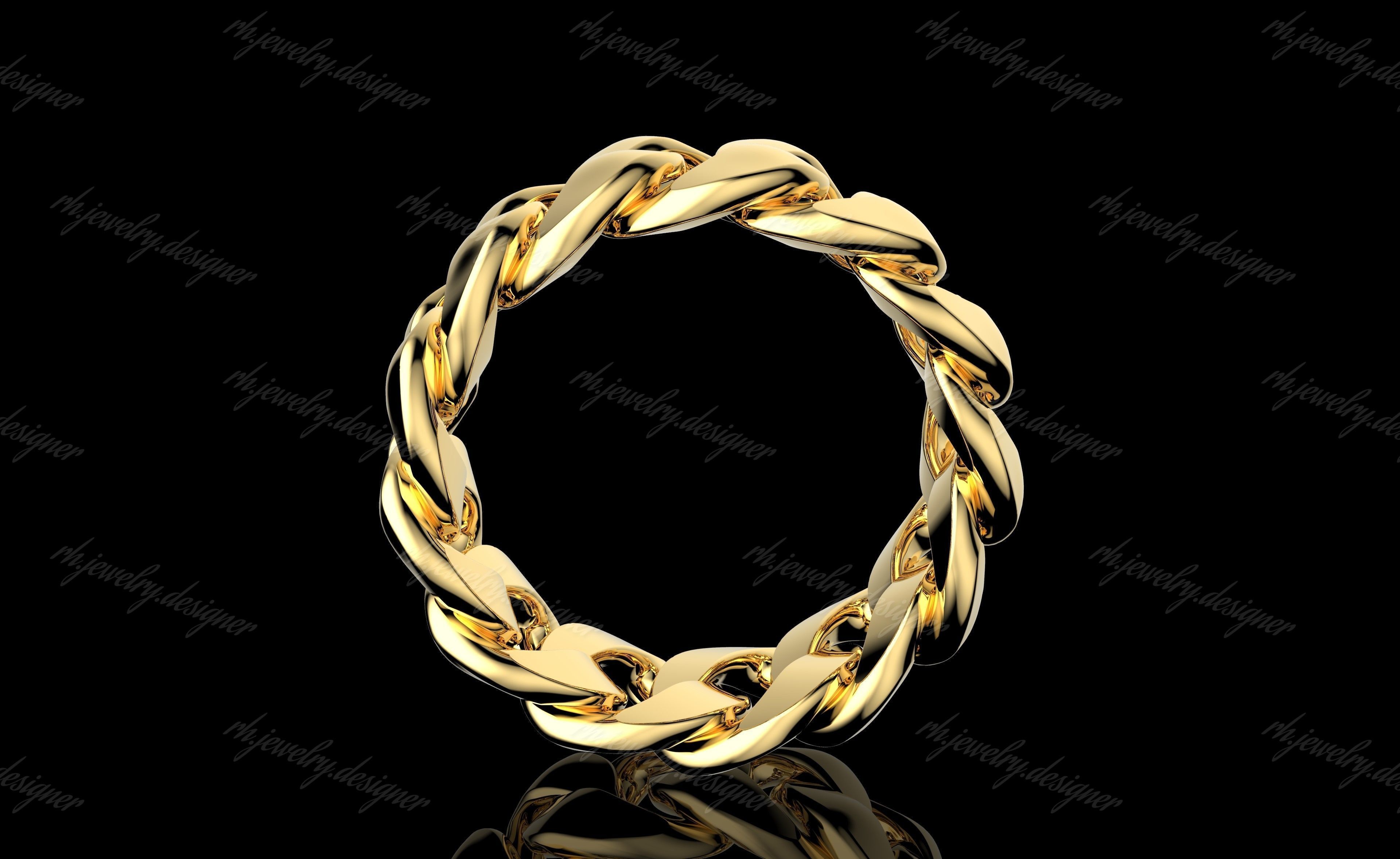 Gold N1154 3D print model_3