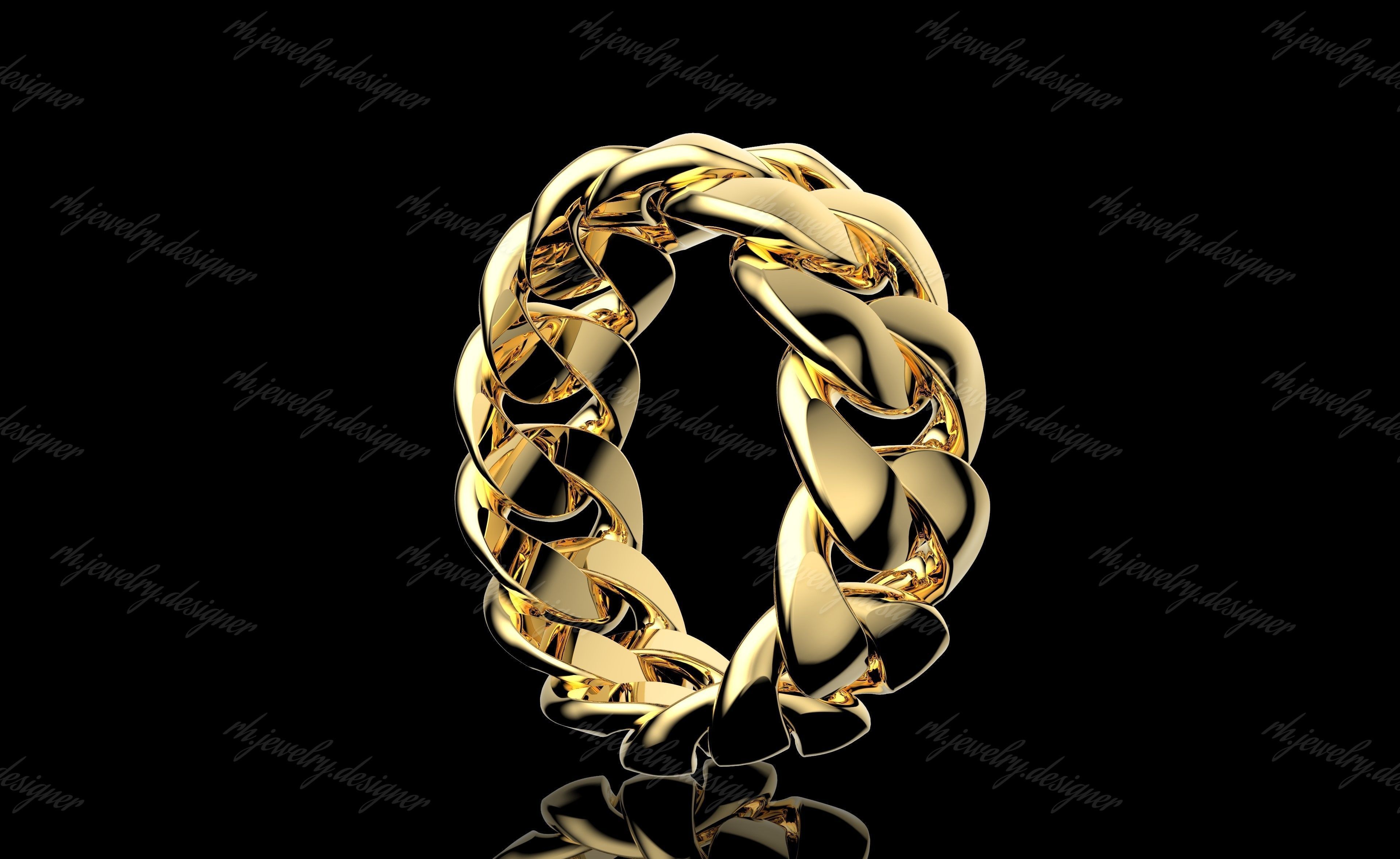 Gold N1154 3D print model_4