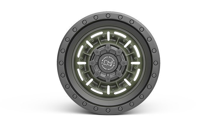 Black Rhino Abrams Olive Drab Green 3D model 2