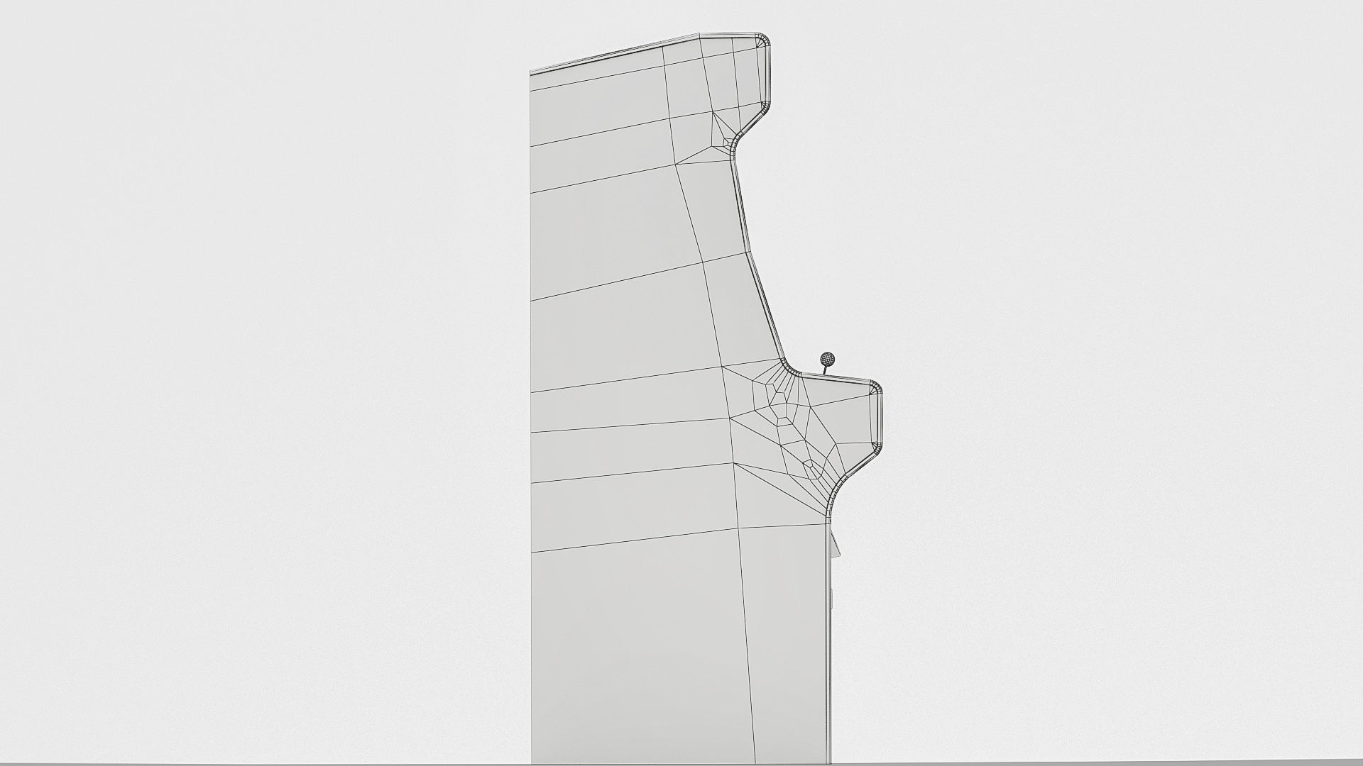 Space hunt Arcade Machine Low-poly 3D model_5