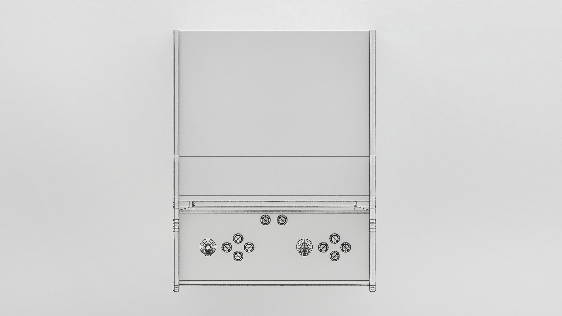 Space hunt Arcade Machine Low-poly 3D model_8