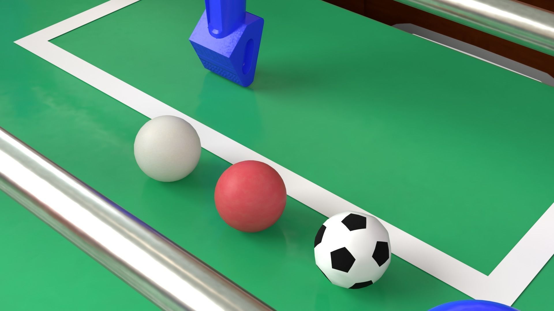 Three Colors of football tables in a collection 3D model_9