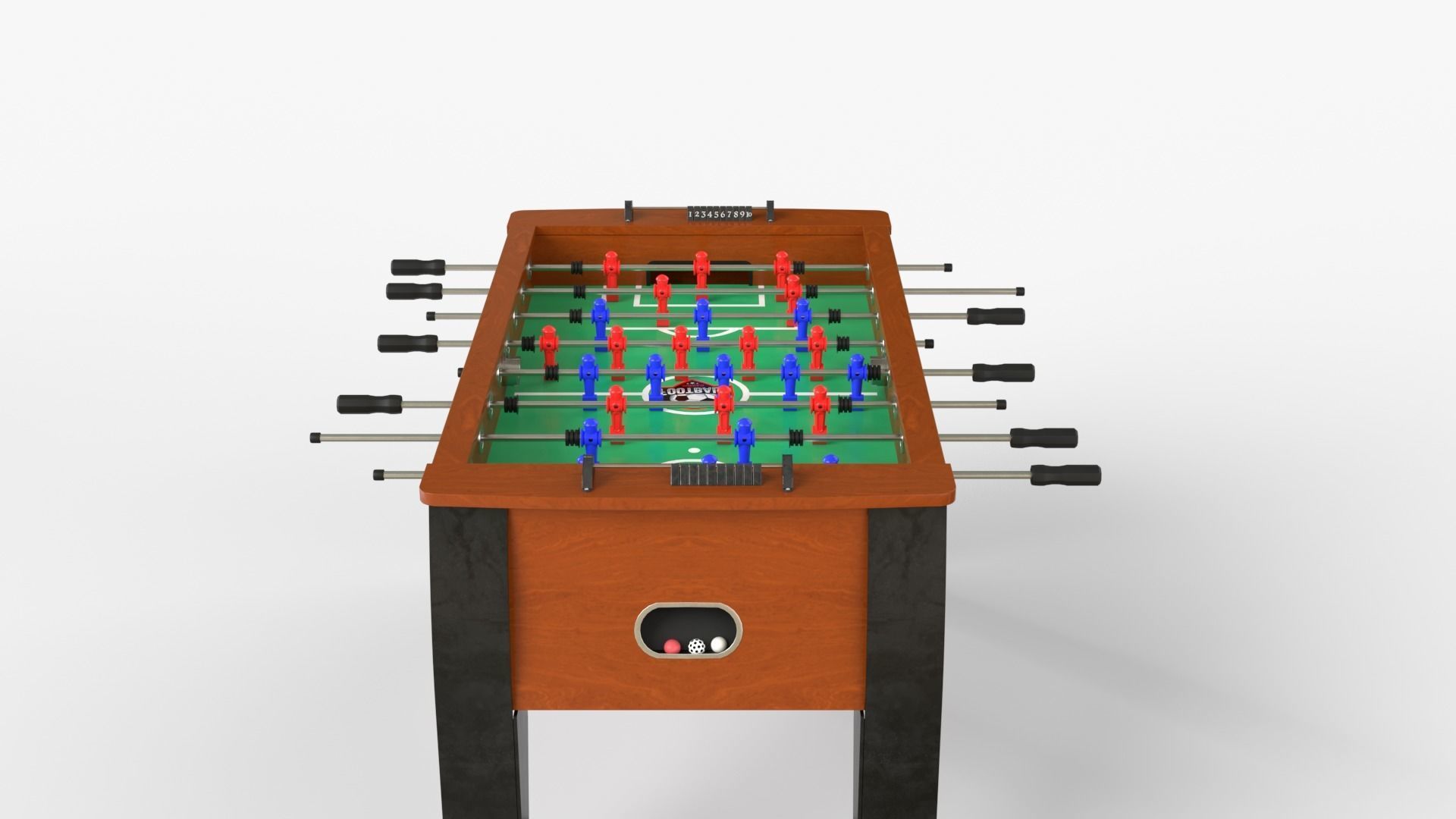Three Colors of football tables in a collection 3D model_14