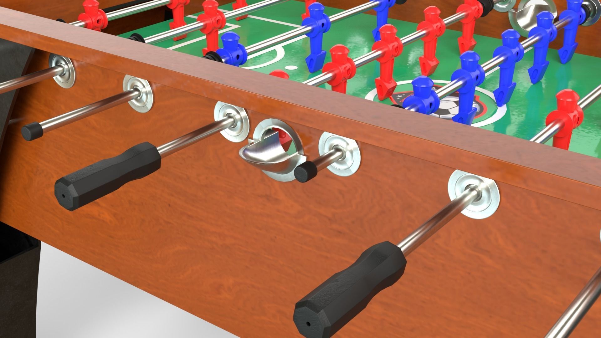 Three Colors of football tables in a collection 3D model_10