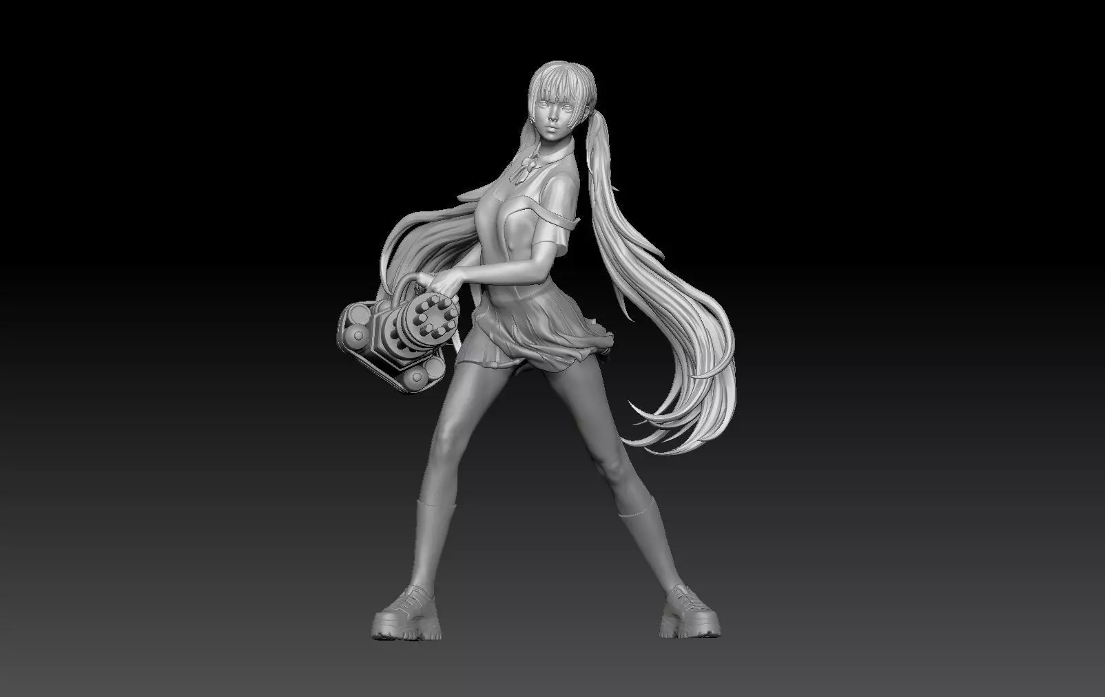 APOCALYPSE MAD GUNSLINGER JAPAN SCHOOL 3D print model