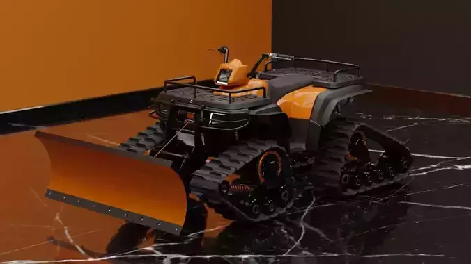 ATV Quad Bike Low-poly 3D model
