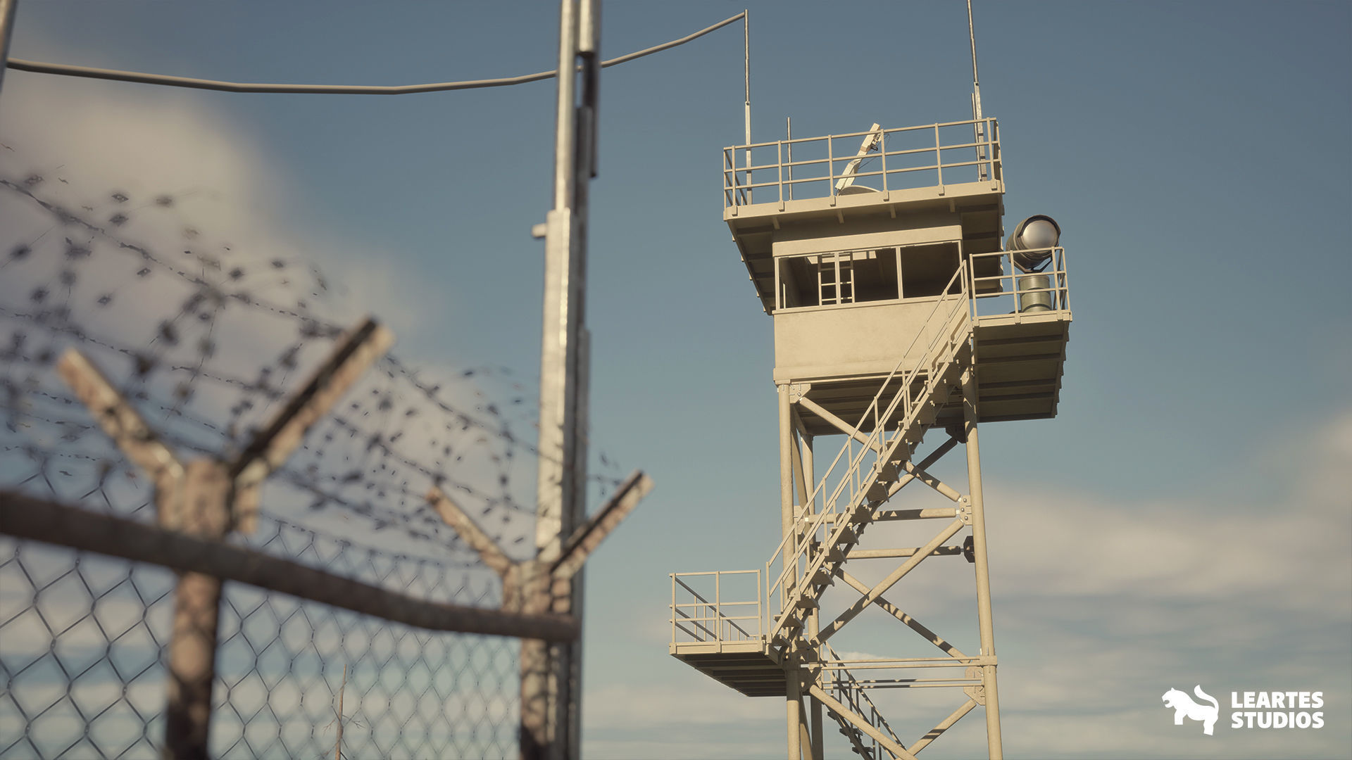 Fire Watch Tower Environment Low-poly 3D model_15