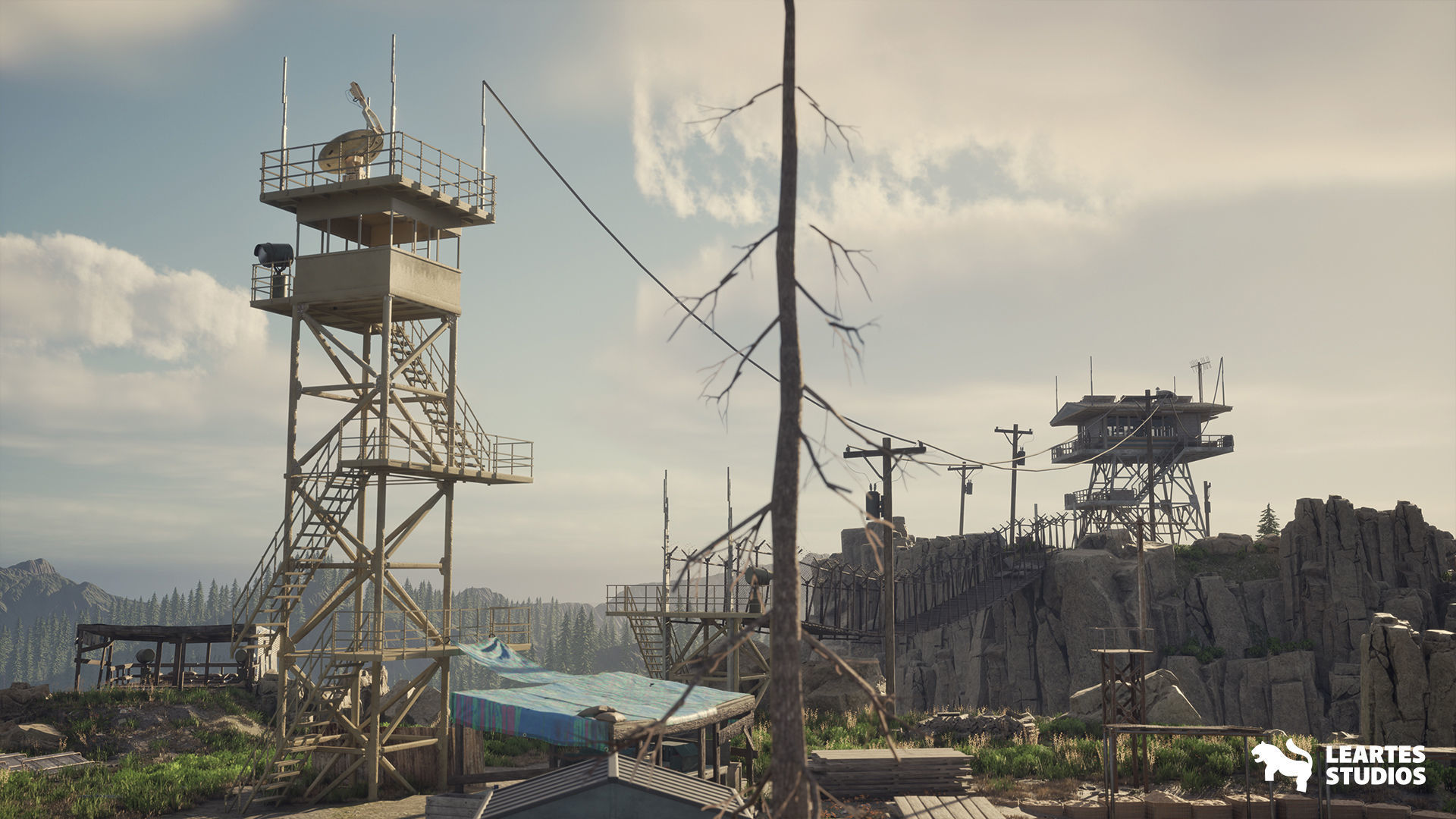 Fire Watch Tower Environment Low-poly 3D model_14