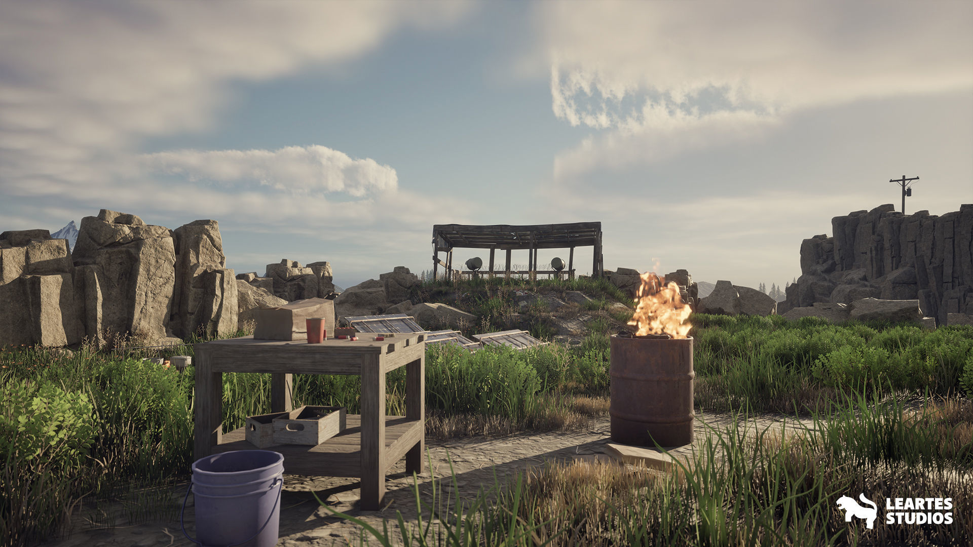 Fire Watch Tower Environment Low-poly 3D model_9