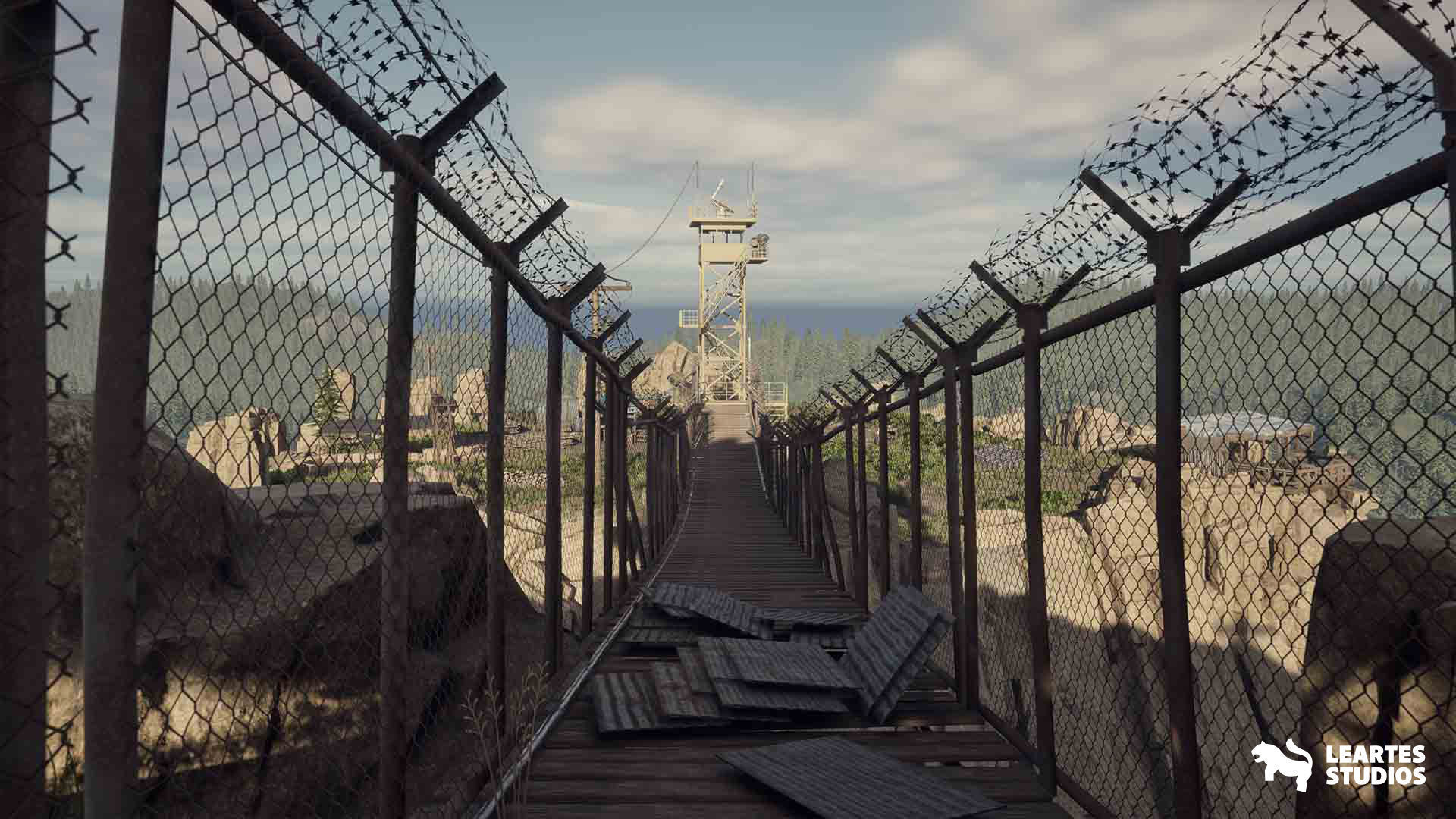 Fire Watch Tower Environment Low-poly 3D model_6