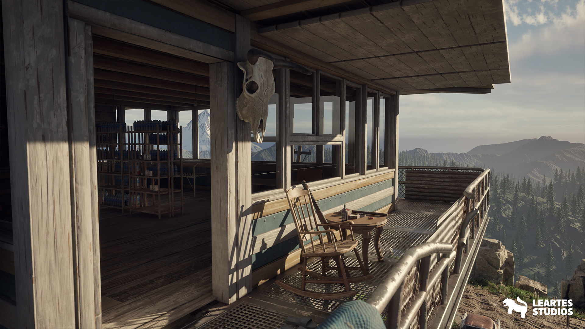 Fire Watch Tower Environment Low-poly 3D model_11