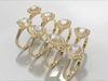 Halo Rings With 8 different top diamonds 3D print model_1