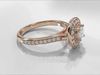 Halo Rings With 8 different top diamonds 3D print model_4