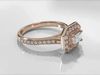 Halo Rings With 8 different top diamonds 3D print model_5