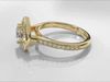 Halo Rings With 8 different top diamonds 3D print model_6