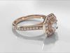 Halo Rings With 8 different top diamonds 3D print model_10