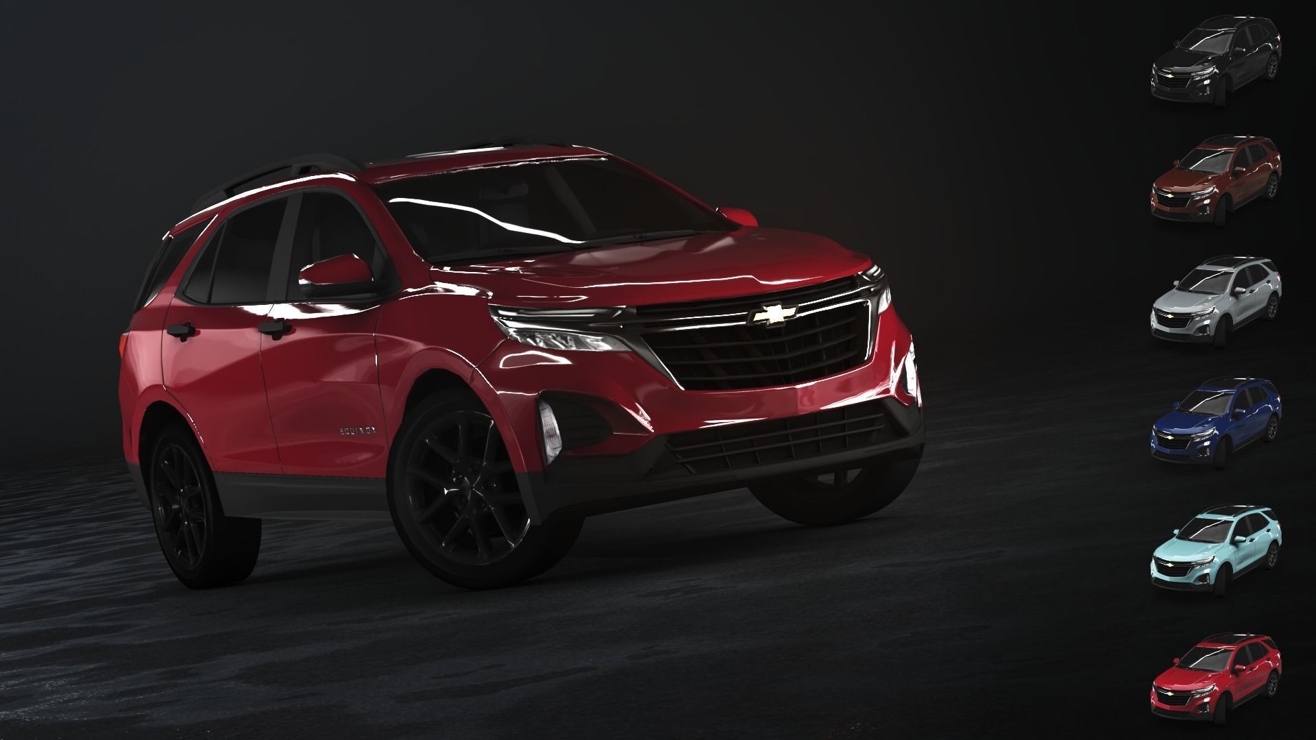 Chevrolet Equinox 2022 Low-poly 3D model_1