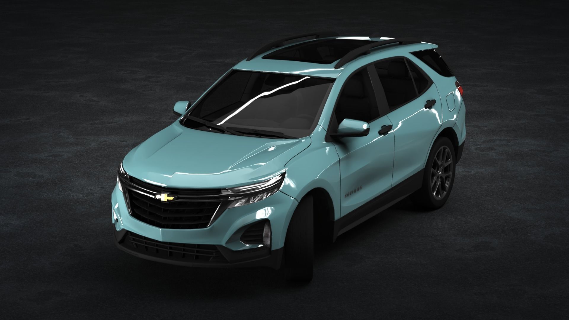 Chevrolet Equinox 2022 Low-poly 3D model_8