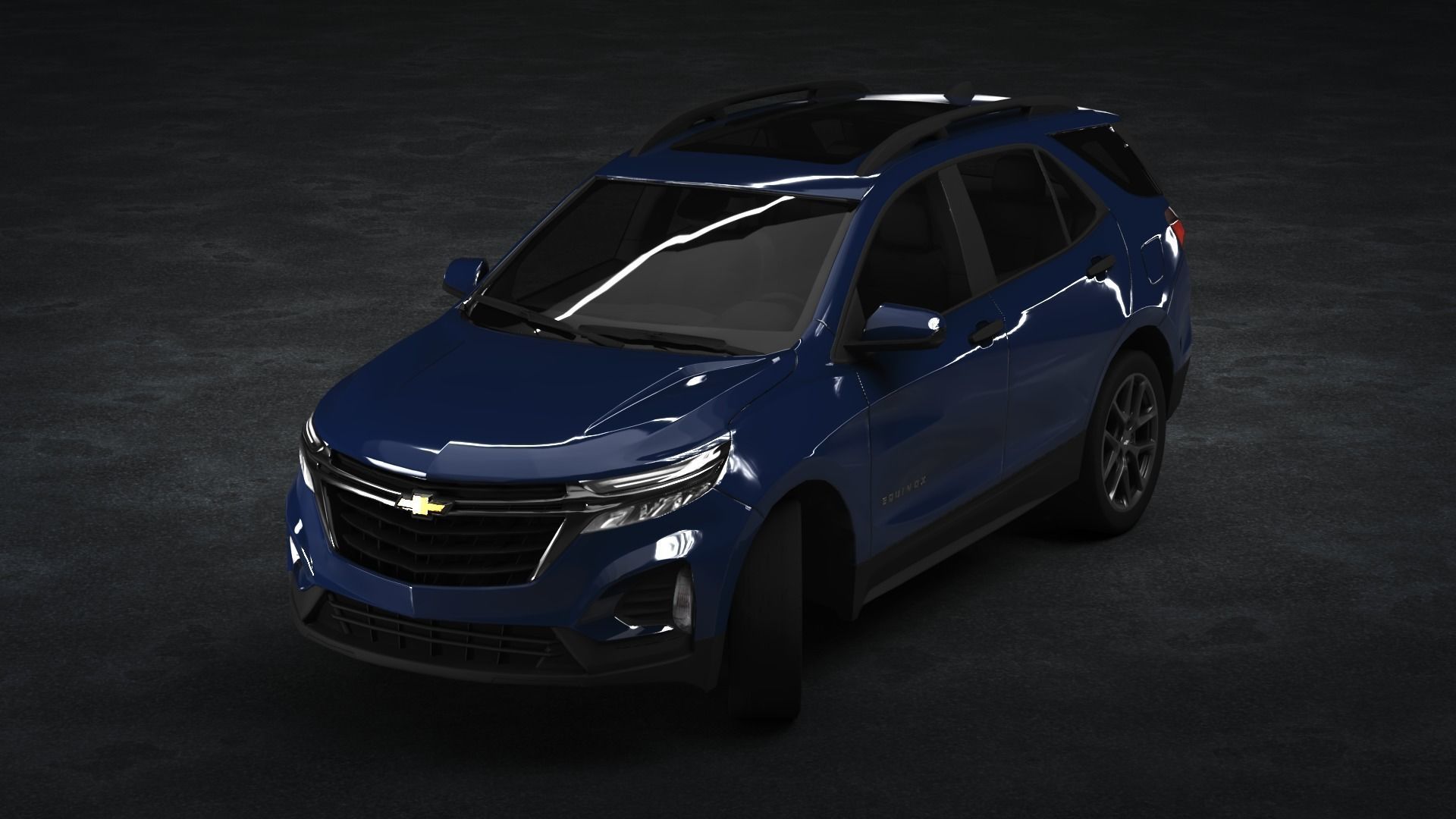 Chevrolet Equinox 2022 Low-poly 3D model_9