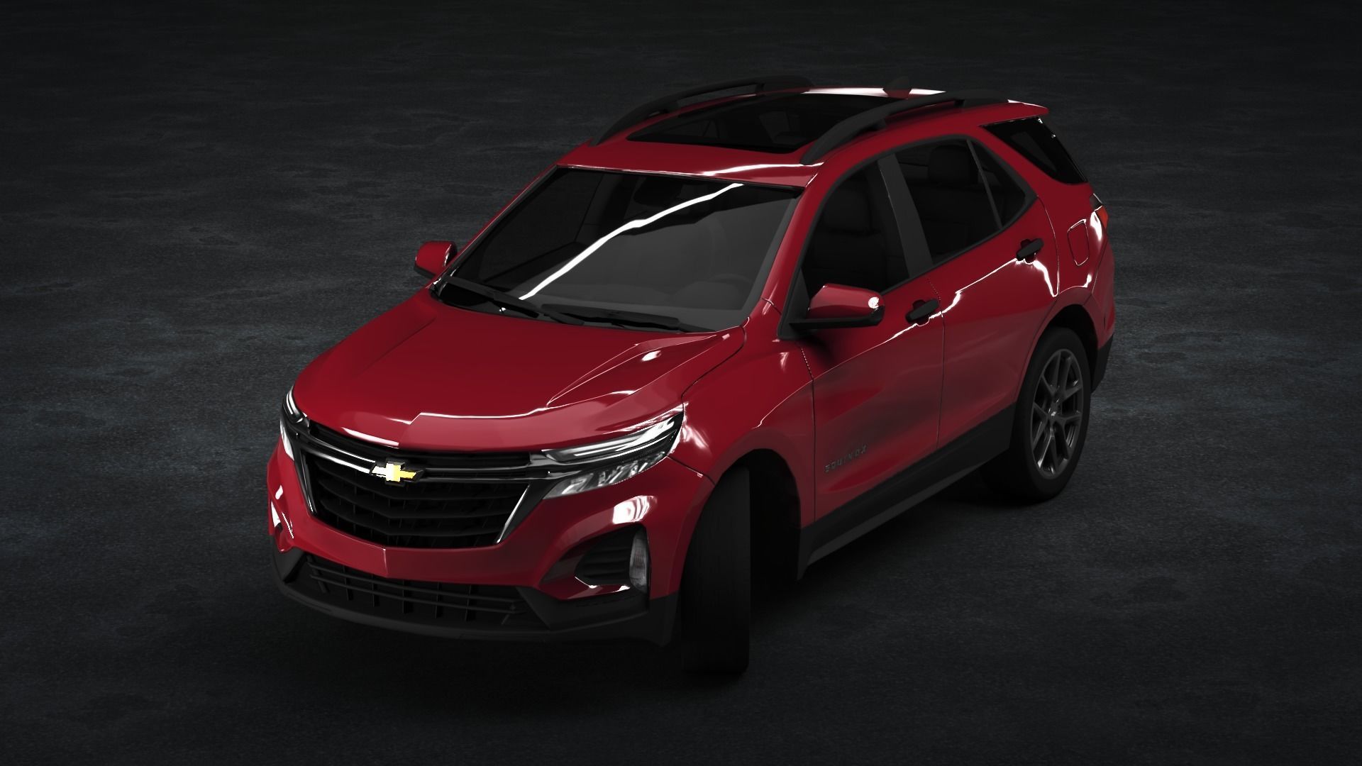 Chevrolet Equinox 2022 Low-poly 3D model_7