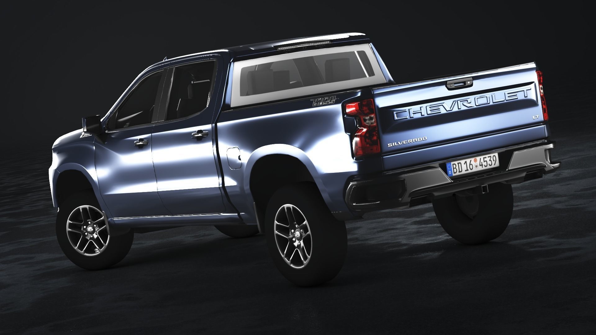Chevrolet Silverado 2020 Low-poly 3D model_3