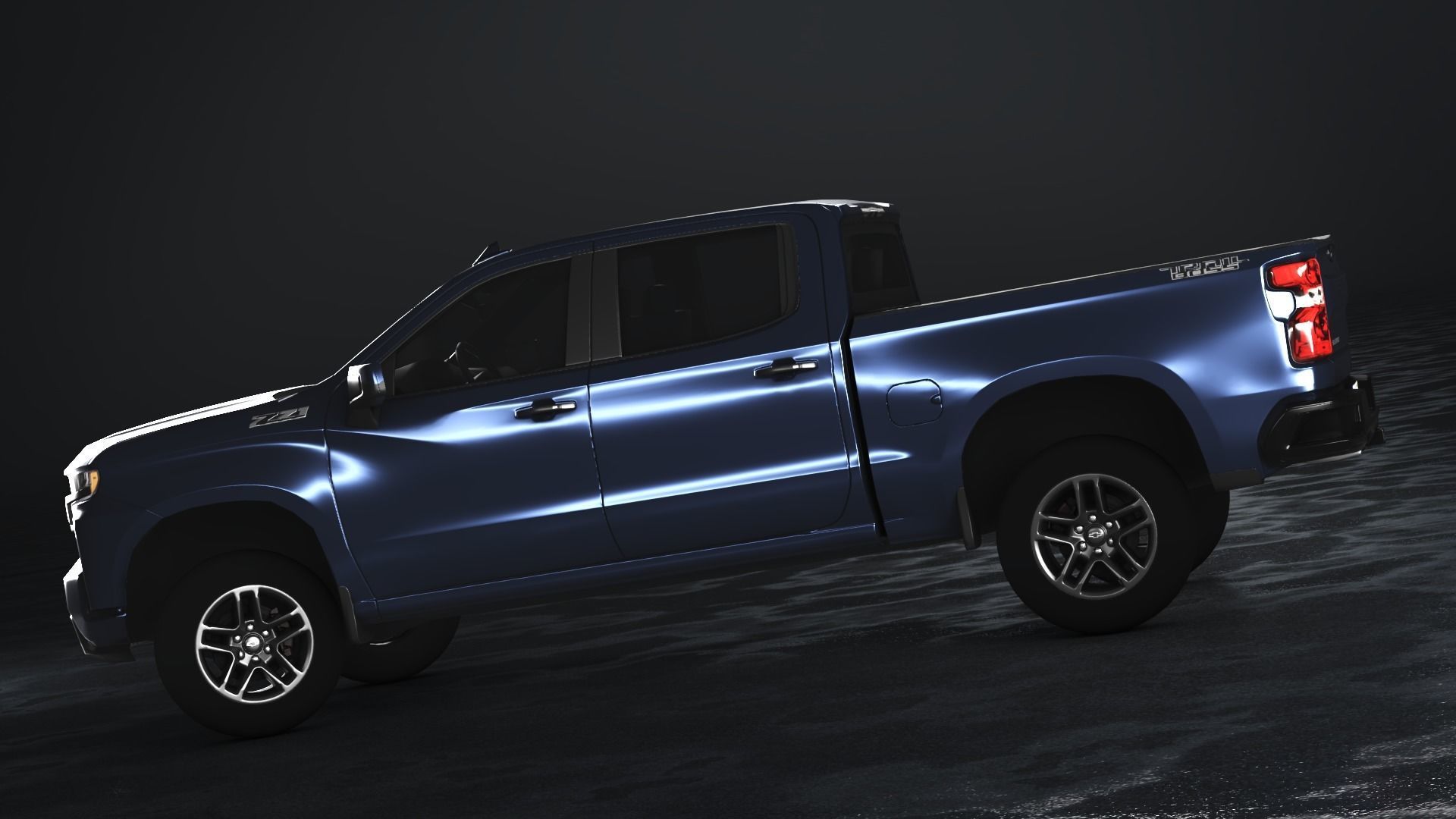 Chevrolet Silverado 2020 Low-poly 3D model_4