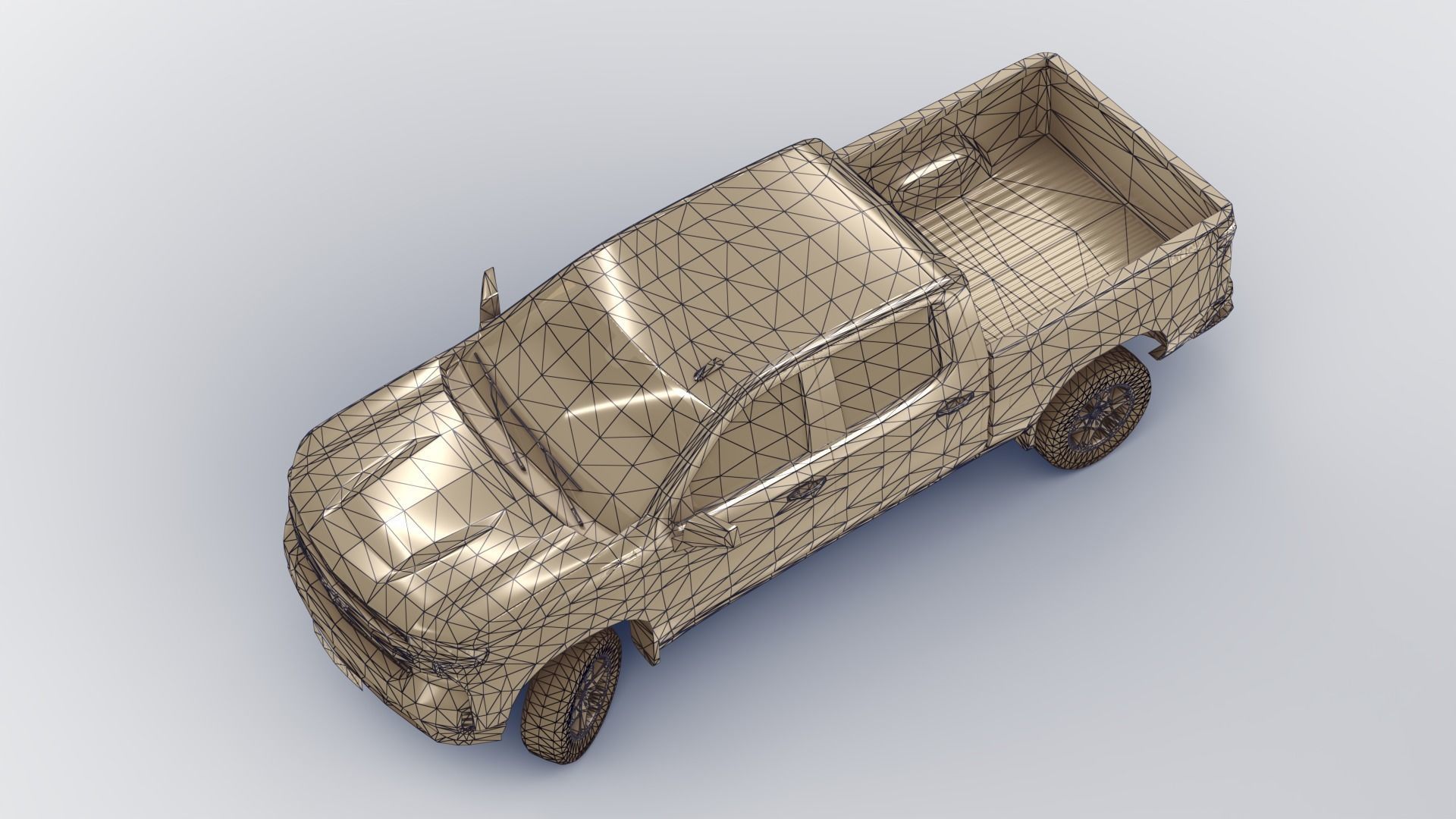 Chevrolet Silverado 2020 Low-poly 3D model_16