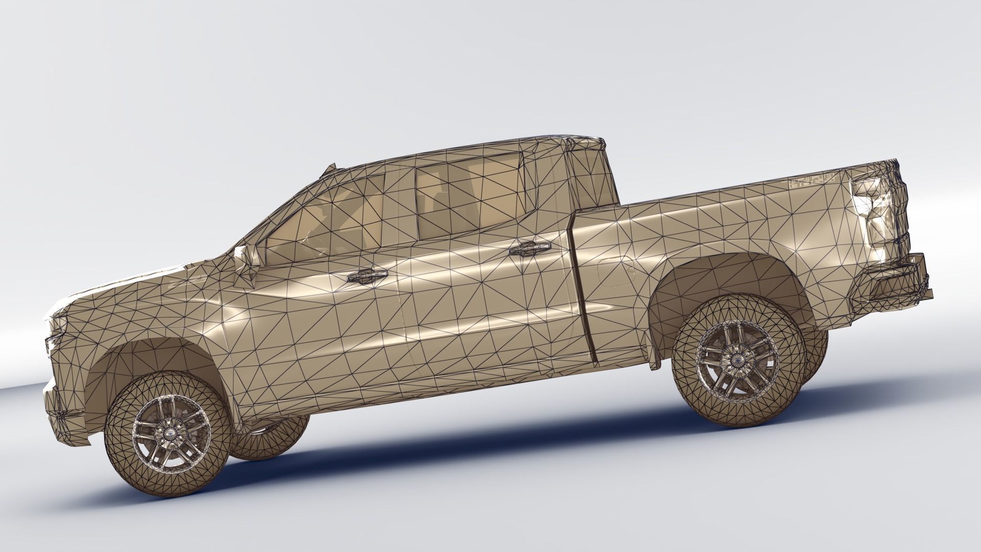 Chevrolet Silverado 2020 Low-poly 3D model_14