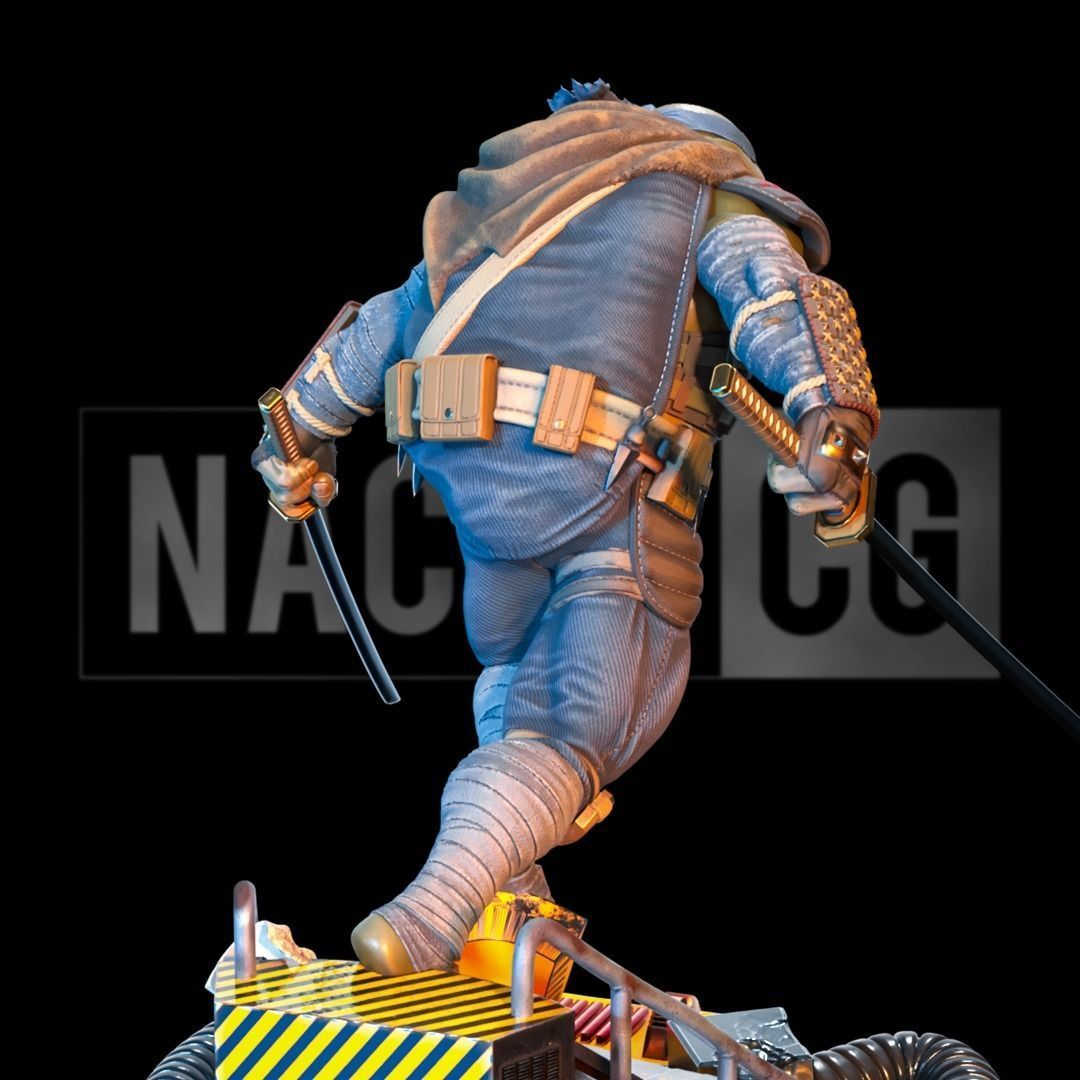 Fan Art - LEO from TMNT Last Ronin - Statue 3D print model_4