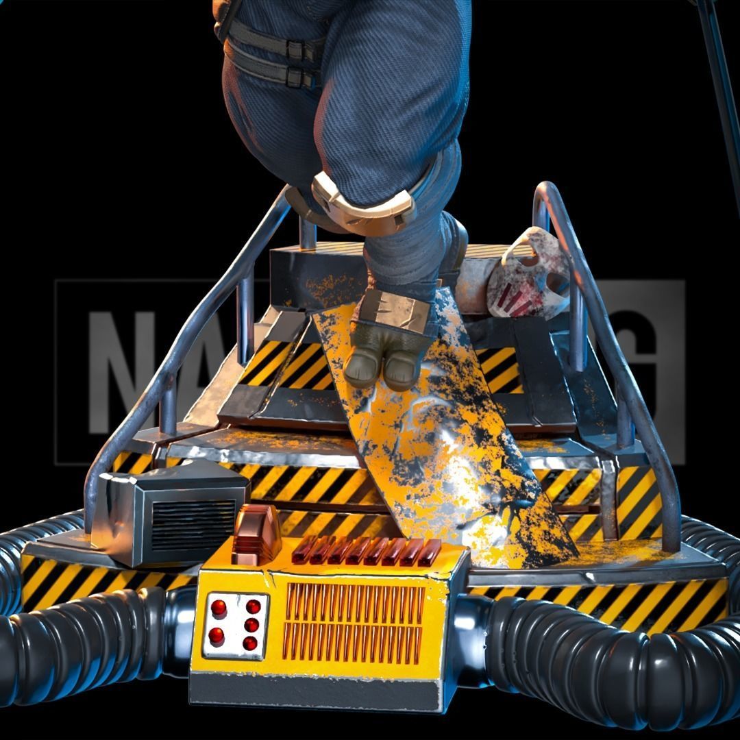 Fan Art - LEO from TMNT Last Ronin - Statue 3D print model_7