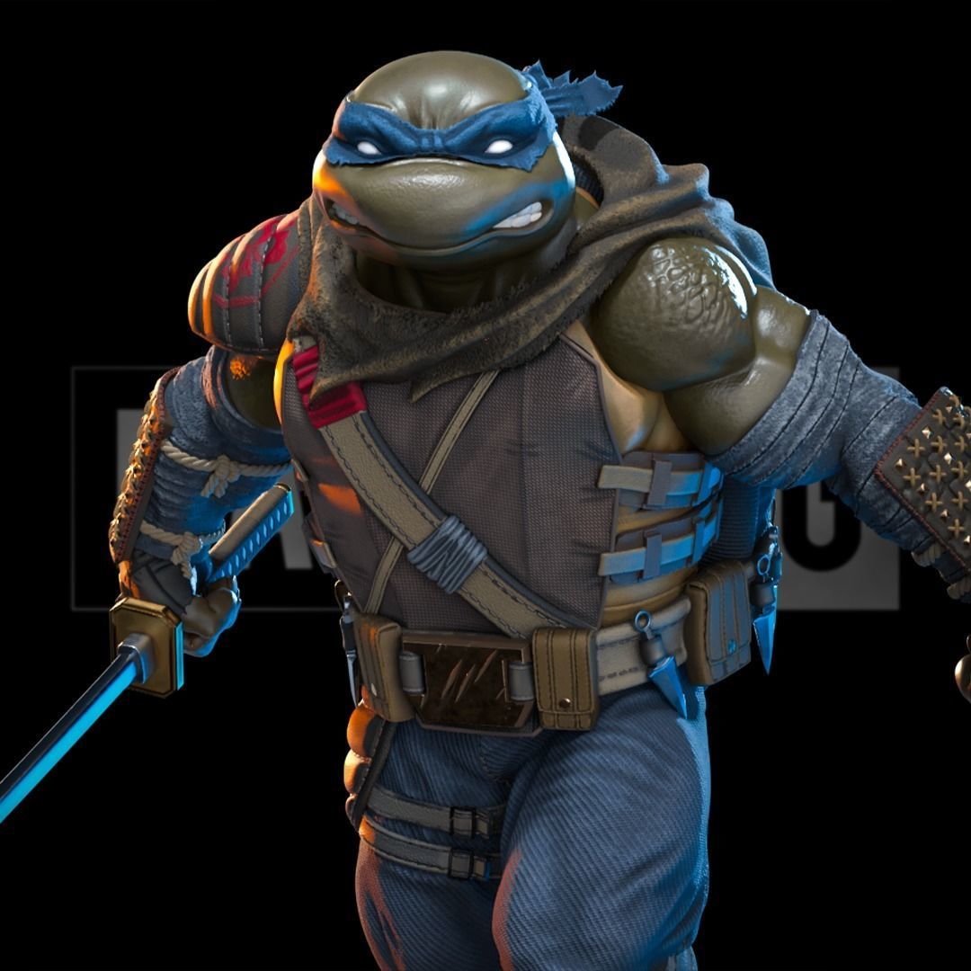 Fan Art - LEO from TMNT Last Ronin - Statue 3D print model_2