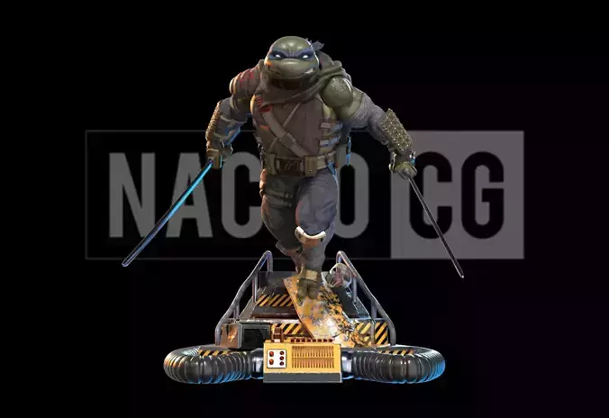 Fan Art - LEO from TMNT Last Ronin - Statue 3D print model