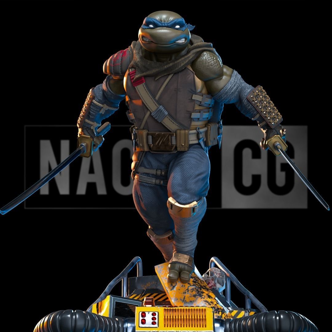 Fan Art - LEO from TMNT Last Ronin - Statue 3D print model_6