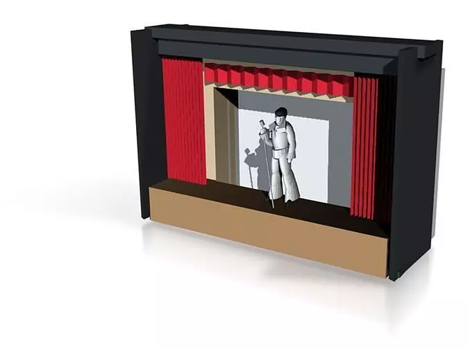 Elvis theater Free 3D print model