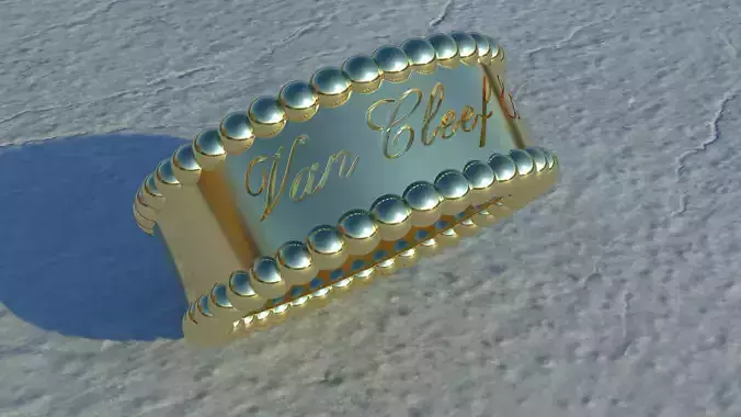 Van Cleef - Perlee signature Ring   3D print model