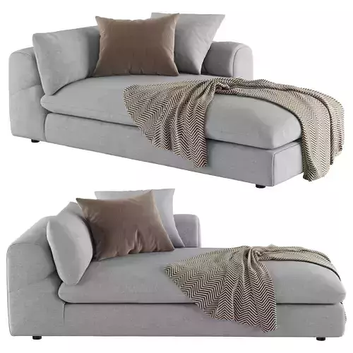Cambria Boucle Right-Arm Chaise Lounge 3D model