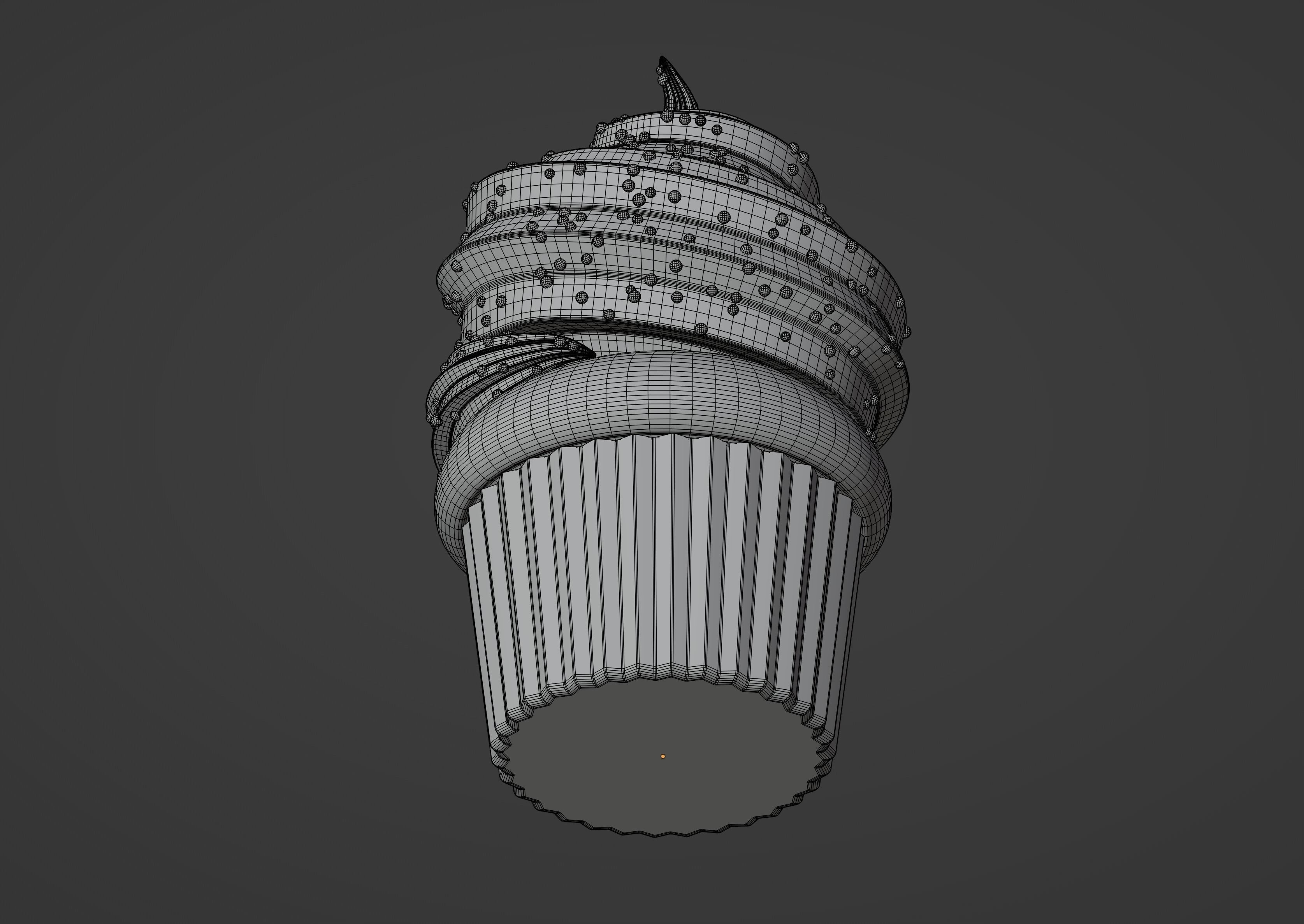 Cupcake 3D model_11