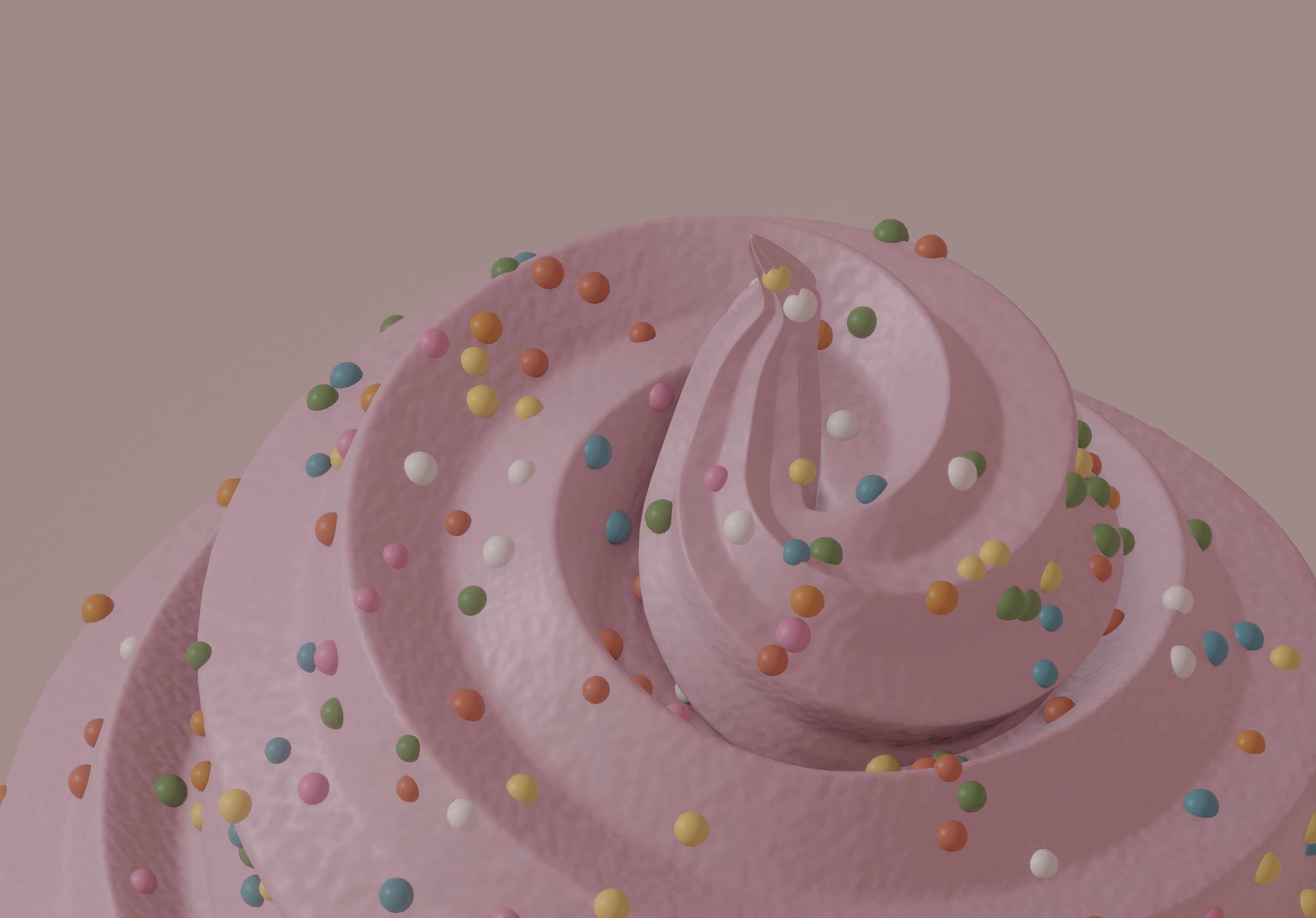 Cupcake 3D model_8