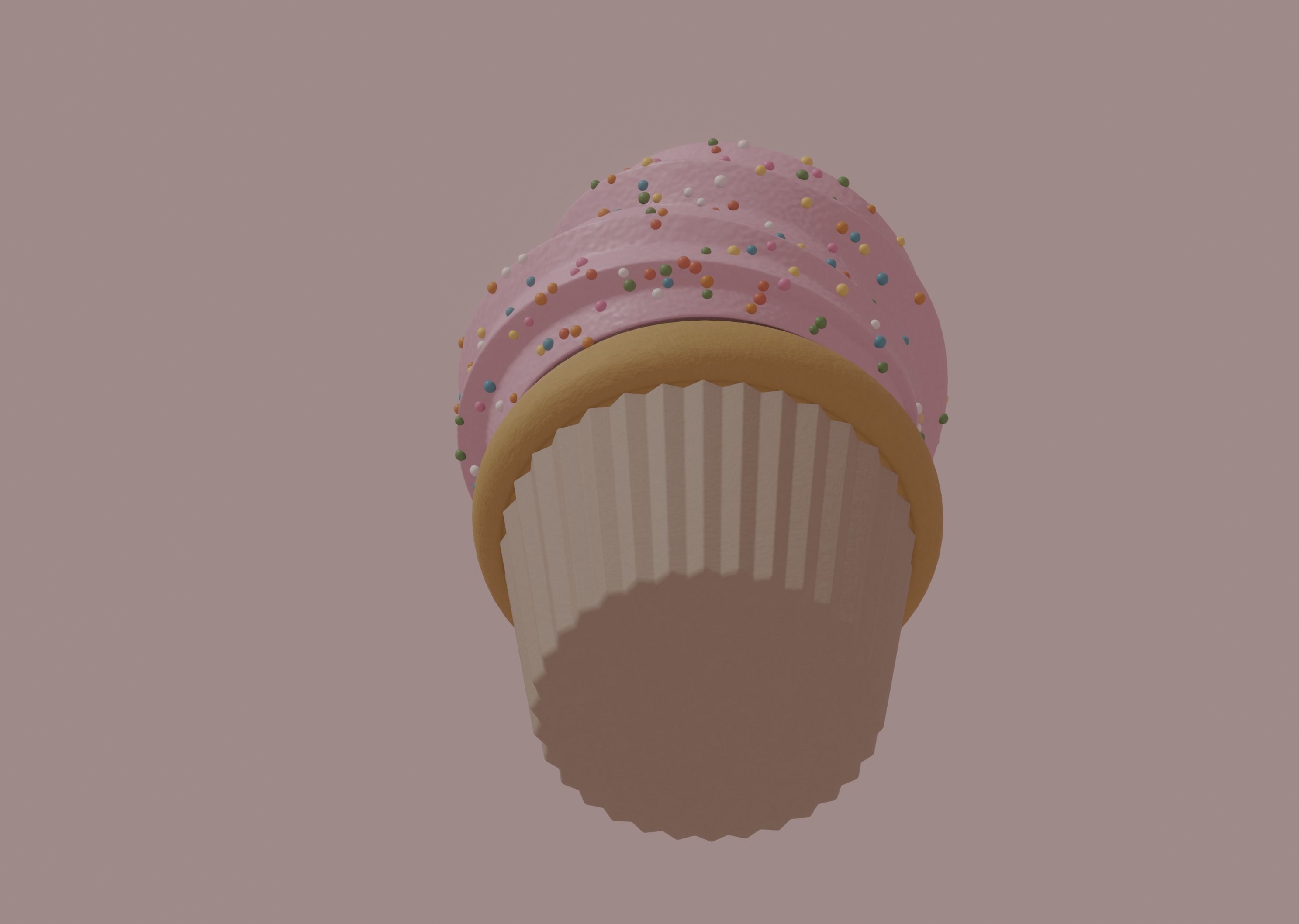 Cupcake 3D model_6