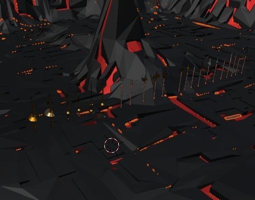 Polearms Batch forged on a Volcano Low-poly 3D model_6