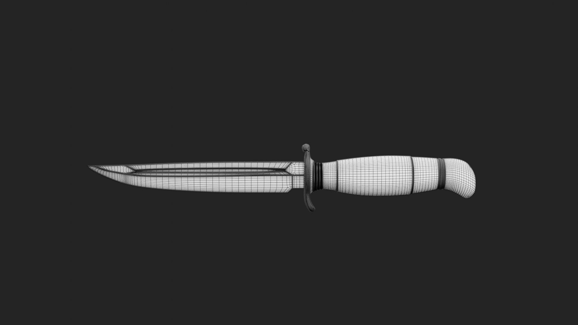 Knife K2 3D print model_7