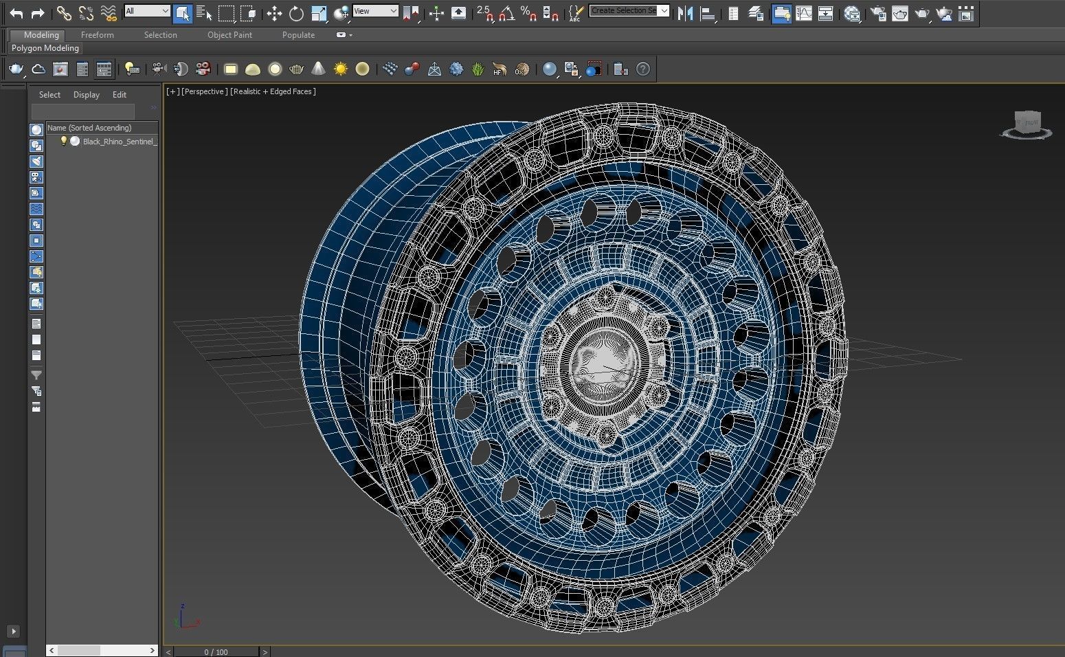 Black Rhino Sentinel Cobalt Blue 3D model_5