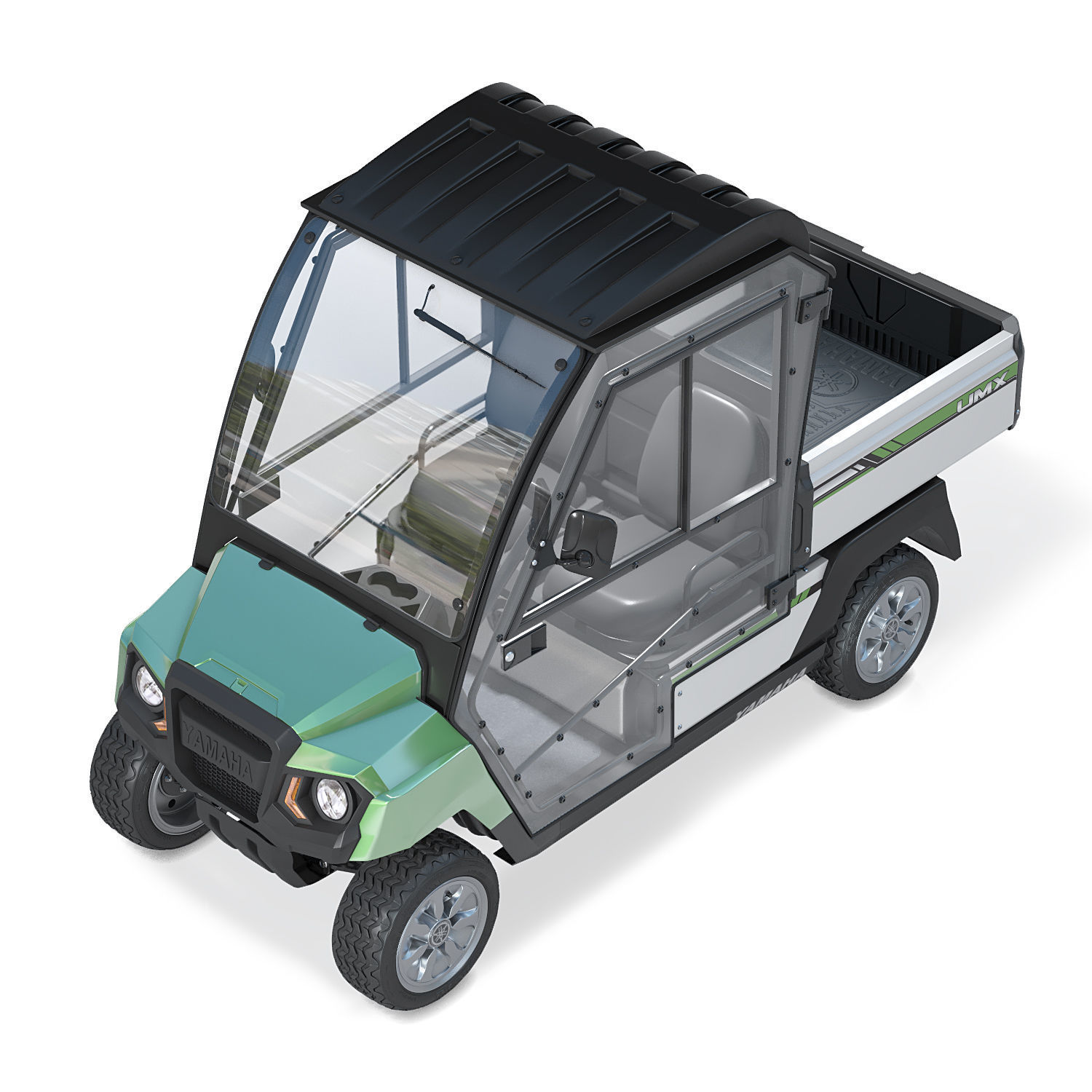 Yamaha Golf Cart UMAX CAB 3D model_5