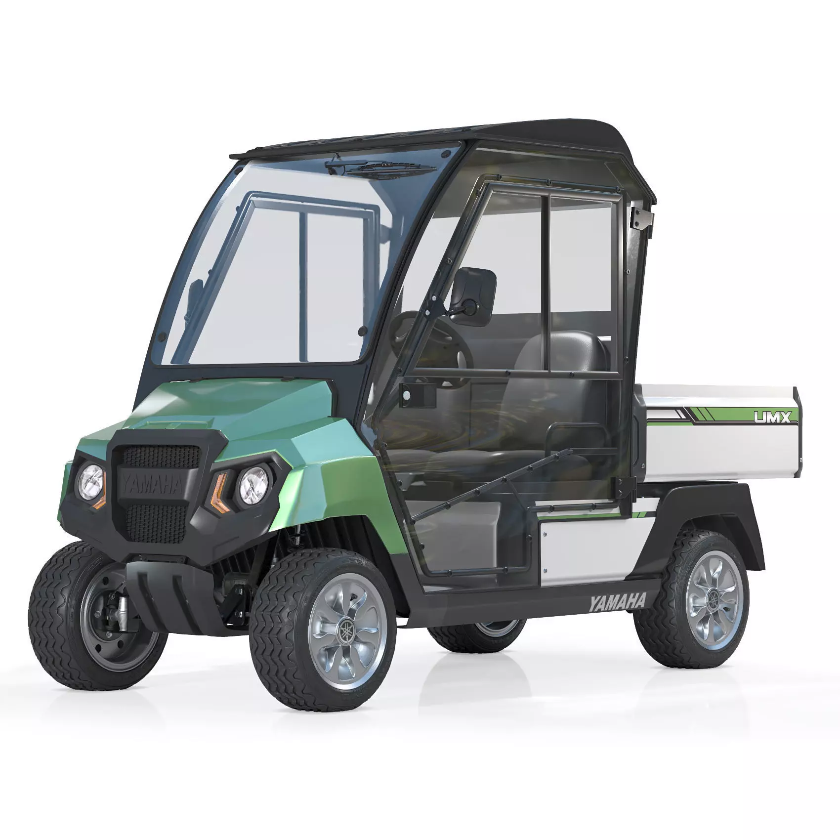 Yamaha Golf Cart UMAX CAB 3D model_0