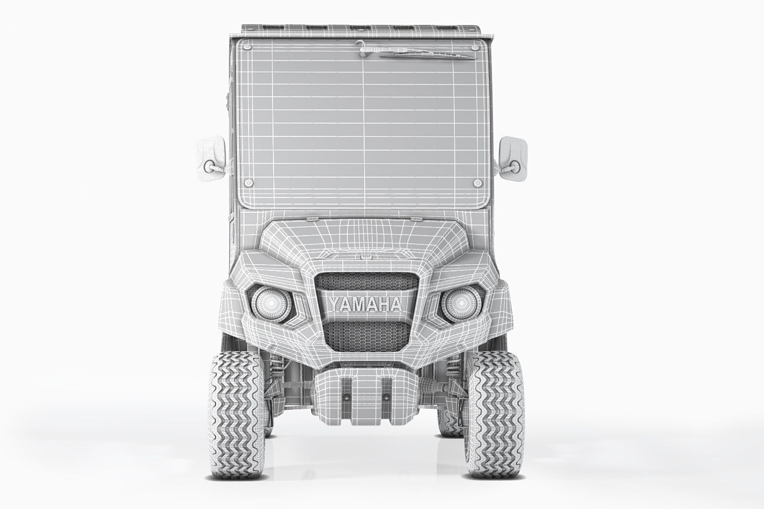 Yamaha Golf Cart UMAX CAB 3D model_7