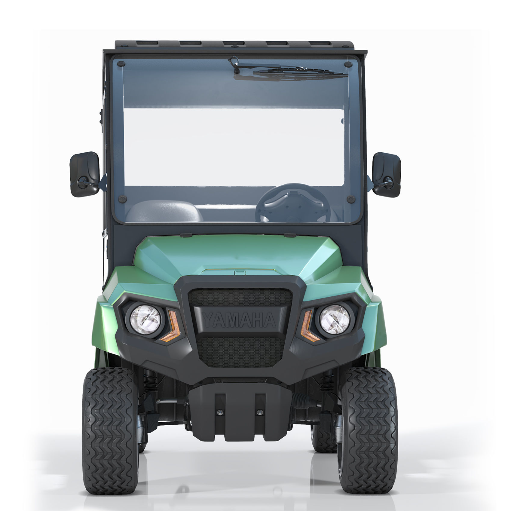 Yamaha Golf Cart UMAX CAB 3D model_2