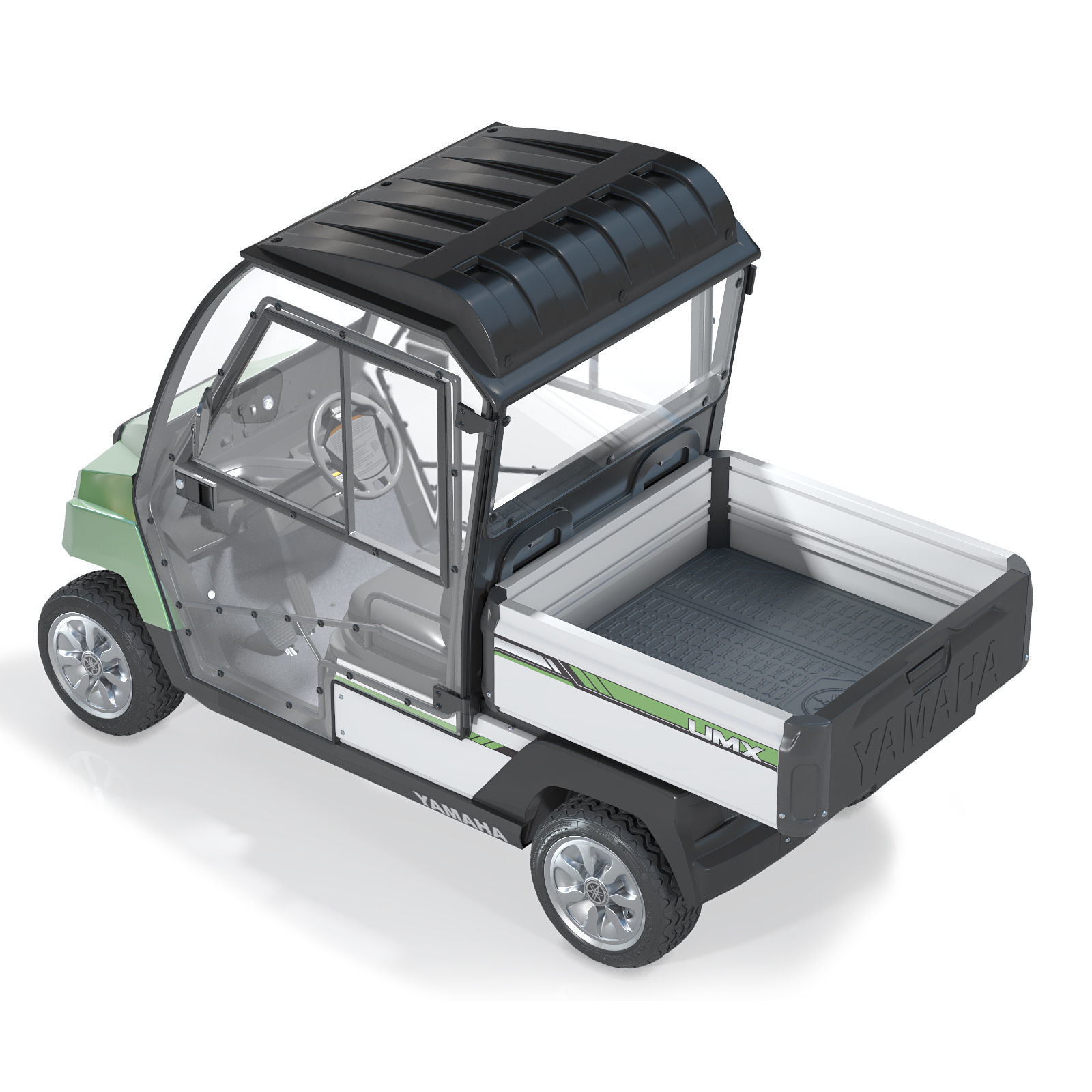 Yamaha Golf Cart UMAX CAB 3D model_4