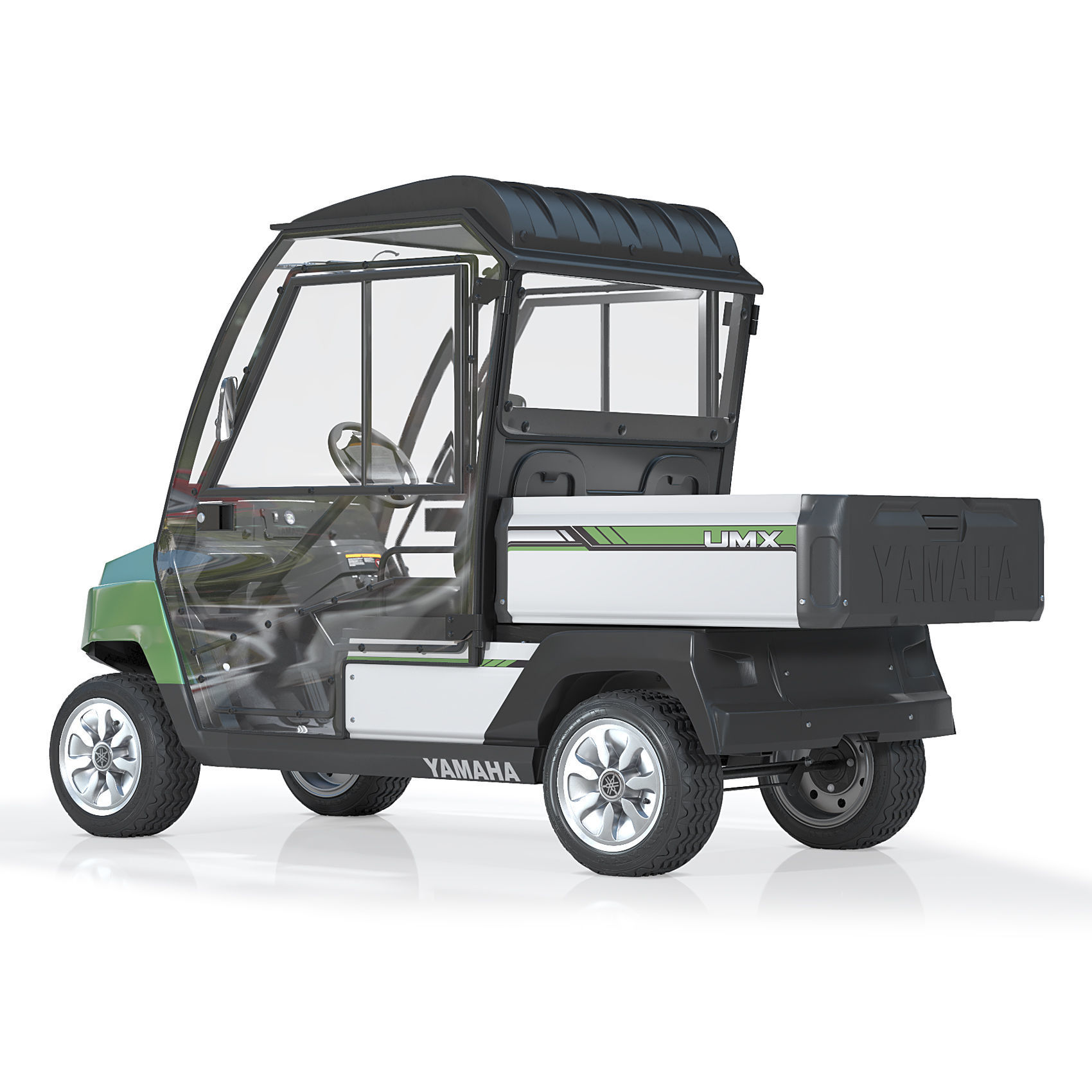 Yamaha Golf Cart UMAX CAB 3D model_1