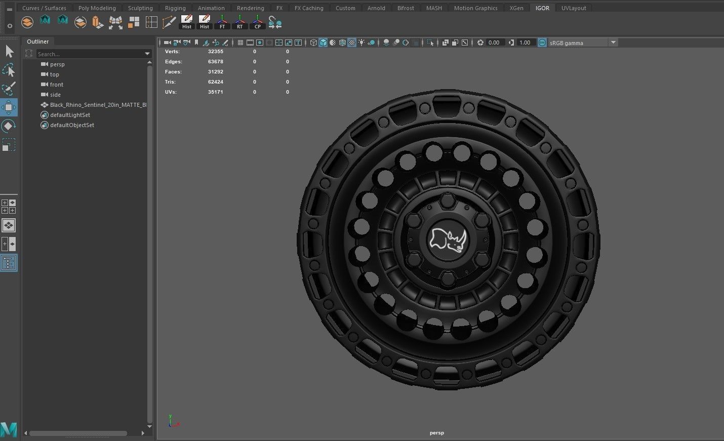 Black Rhino Sentinel Matte Black 3D model_6