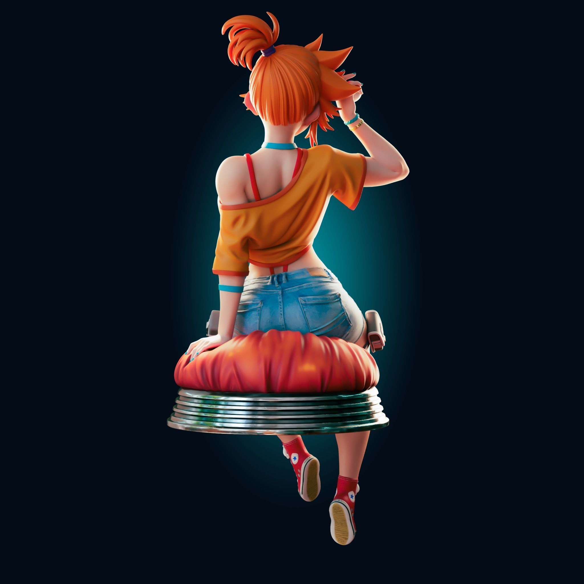 ADULT MISTY POKEMON 4 VARIATIONS Nsfw - Futa 3D PRINT MODEL  3D print model_5